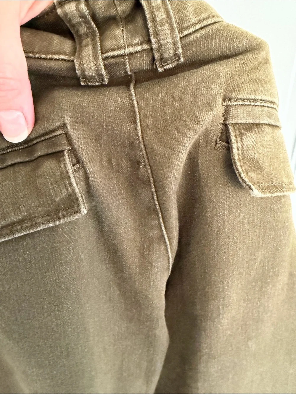 Sanctuary Standard Surplus Olive Utility Cargo Pants Size 28 Ankle